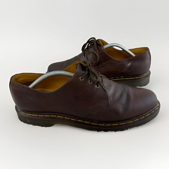 Dr Martens  Brown Leather Lace Up Oxford Casual Shoes Men's size 11 AW004 - Picture 3 of 10